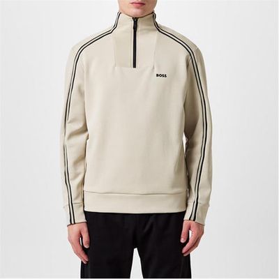 BOSS men's half-zip sweatshirt